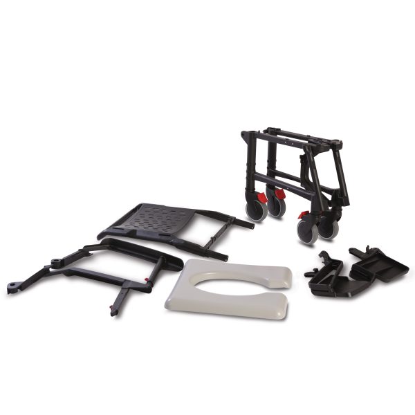 Folding Mobile Shower Commode
