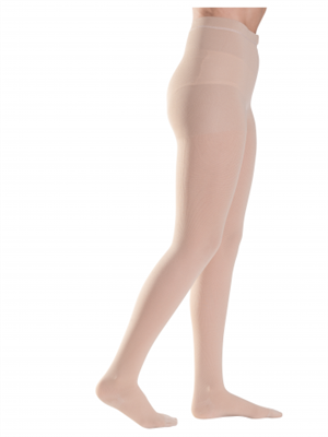 [COTTONAT2-S-LNG-CLO-BLK] Sigvaris Cotton Pantyhose (A-t) Class 2 (23-32 Mmhg) (Small, Black, Closed, Long)