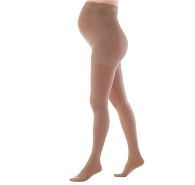 [COTTONMATERNAAT2-S-LNG-CLO-BLK] Sigvaris Cotton Pantyhose Materna (A-t) Class 2 (23-34 Mmhg) (Small, Black, Closed, Long)