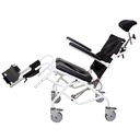 Tilt in Space -  Mobile Shower Commode - Aluminium