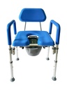 Commode Over Toilet Aid - Width Adjustable - Comfy Seat