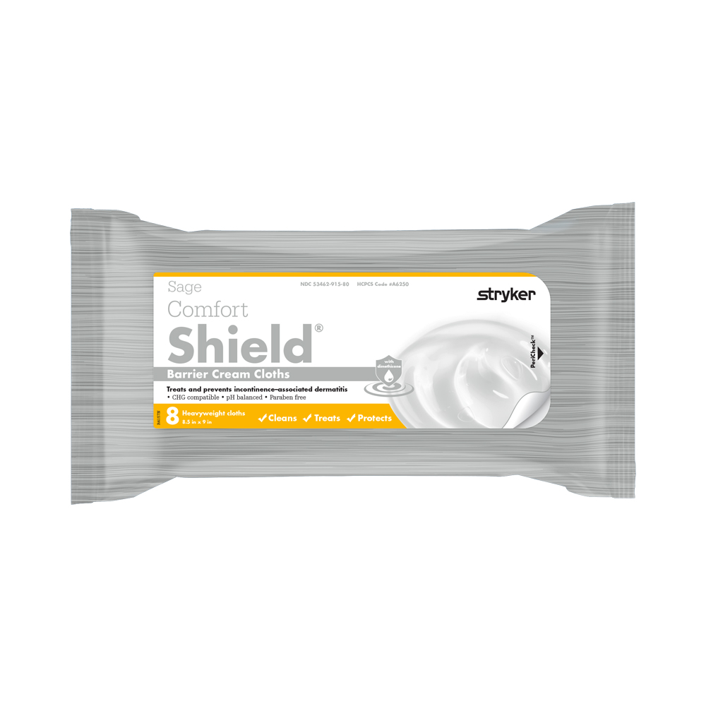 [SCSHIELDBCC-P] Sage Comfort Shield Barrier Cream Cloths (Packet)