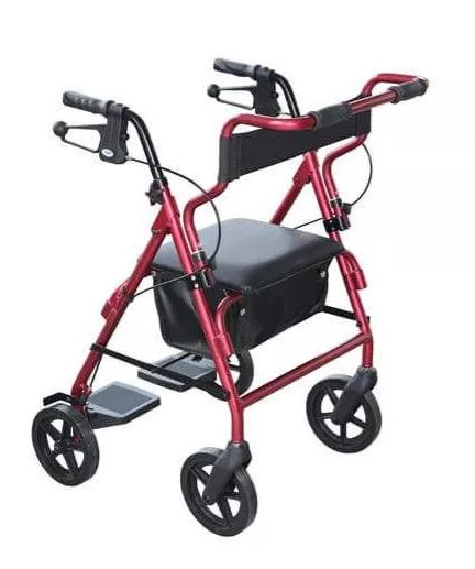 [DAYS-2IN1-RED] Seat Walker/Wheelchair – Transit 2 in 1