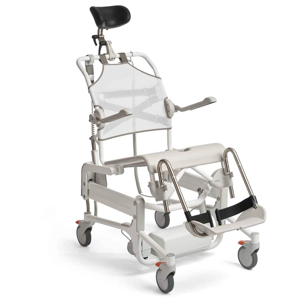 [80229604] Etac Alto Electronic Mobile Shower Commode with Pan Holder