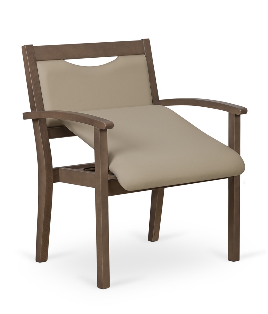 2LiftU Lift Up Dining Chair - Extra Wide 68cm (Ash, Natural Ash)