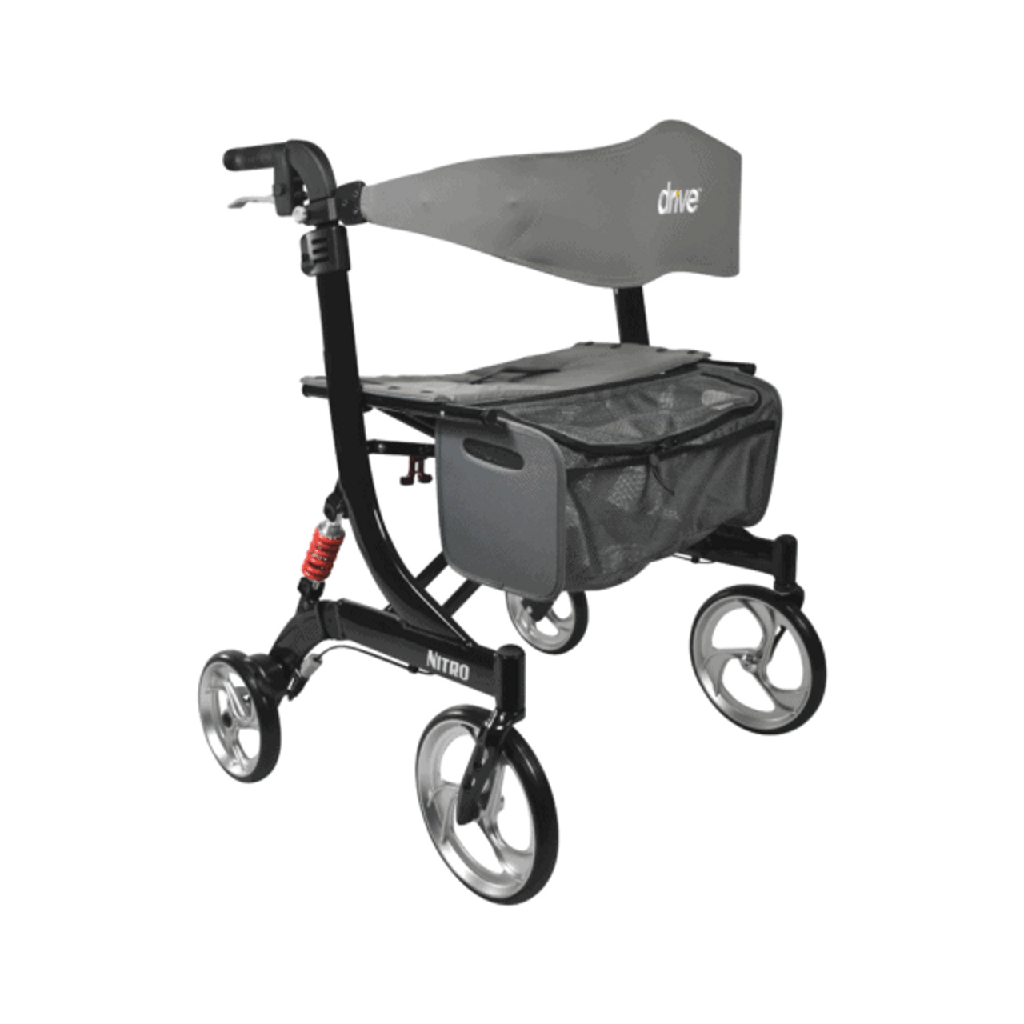 [XDM-10266HD-BLK] Nitro Rollator - Heavy Duty