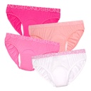 Girl's BONDS Bikini Brief with incontinence pad (4 pack)