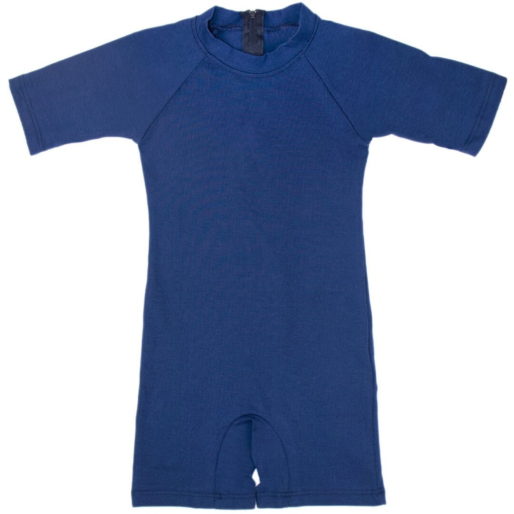 [PJS-WHT] Adult's Short Sleeve Short Leg Body Suit, Onesie (Small, White)