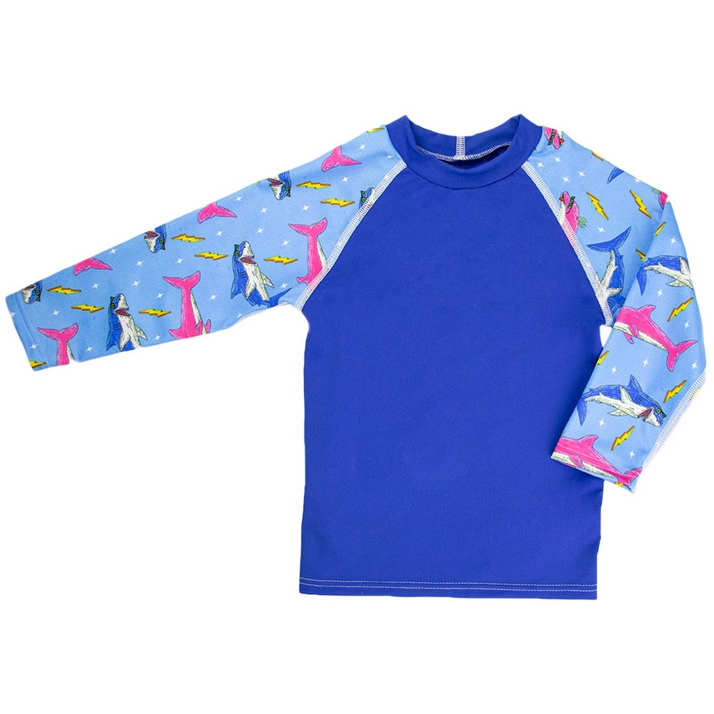 [RTLS2-3-M1] Night n Day x MULGA Kid's Long Sleeve Rash Top (2-3 years, Unicorns)