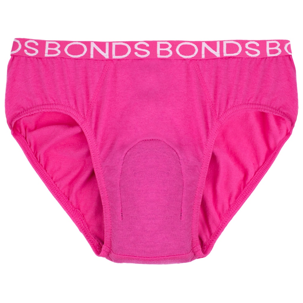 [FBONHIP1002-3-BLK] Girl's BONDS Hipster with incontinence pad (Single) (2-3 years, Black, 100ml)