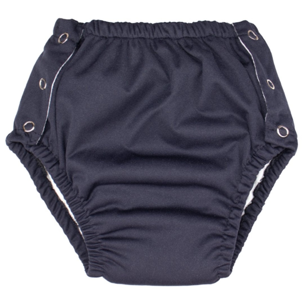 [COPPV10-12-WHT] Kid's Side-Opening All-in-One Pant, Super (10-12 years, White, Velcro)