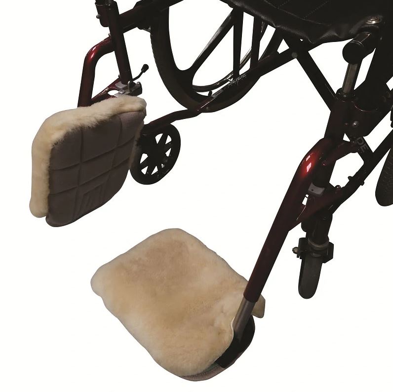 [902] Sheepskin Velour Foot Plate Covers