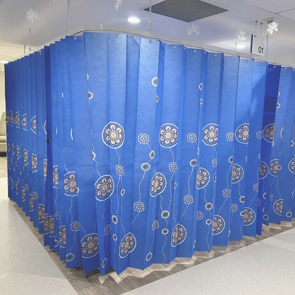 [HN-DC25IDG-RR] NEW! Road to Recovery - MediCurtain® Antimicrobial Privacy Curtain (2.5m wide x 2m drop (CARTON 15))