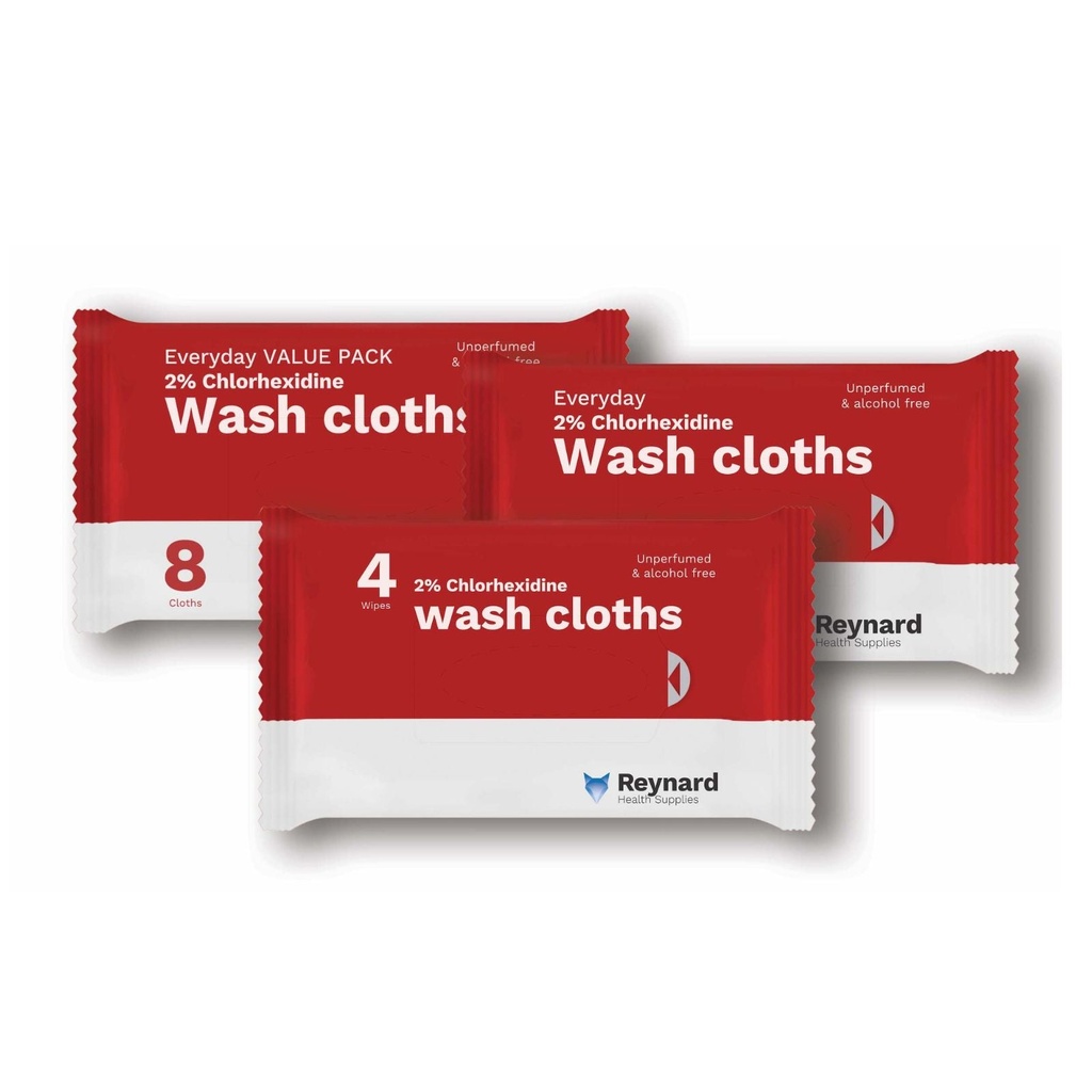 Reynard™ Chlorhexidine Wash Cloths