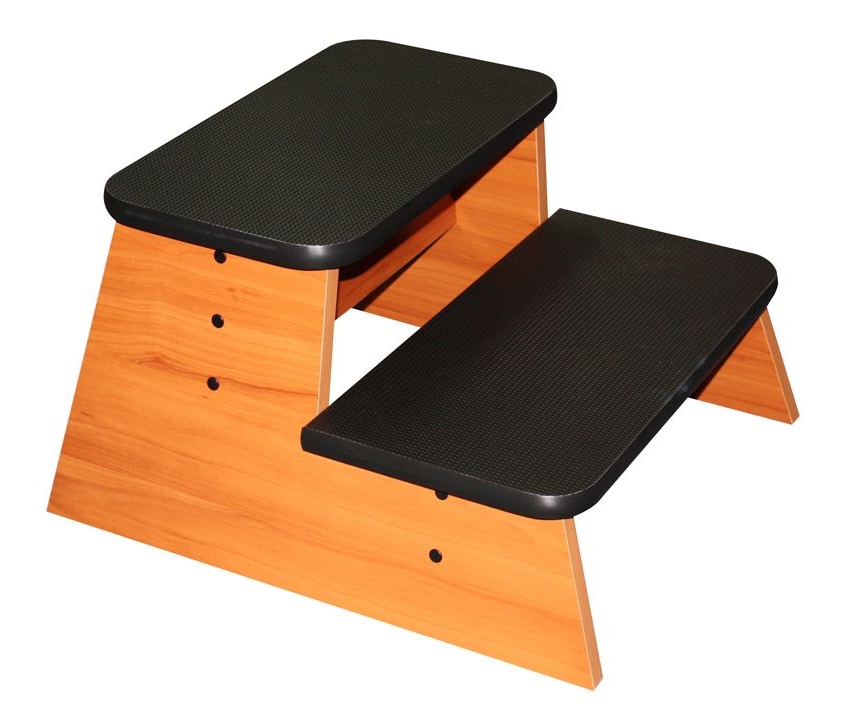[1221-BE] Timber Double Step-Up Stool (Beech Frame)