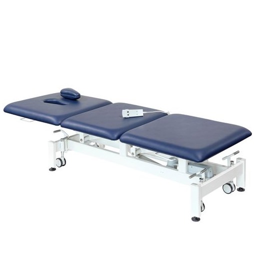 [1243M-BL] 1 Motor 3 Section Examination Couch (Blue)