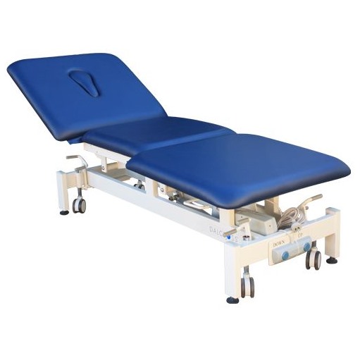 [1243MU-BL] Ultrasound 3 Section 1 Motor Examination Couch (Blue)