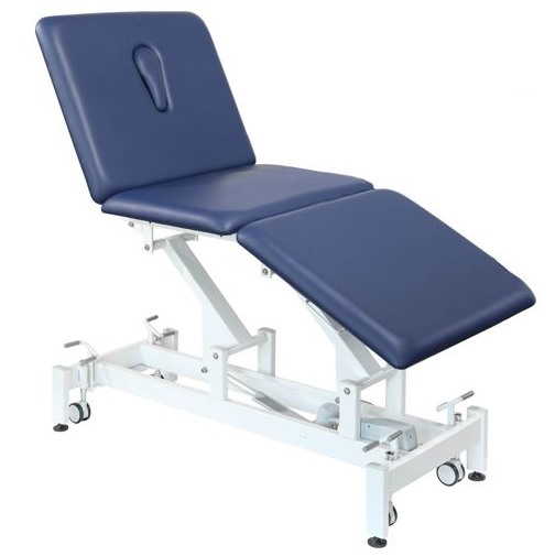 [1253E-BL] Bariatric 3 Section Examination Couch (Blue)