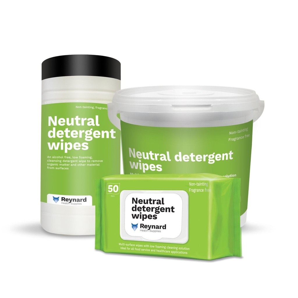 [HN-RHS203] Reynard™ Neutral Detergent Wipes (Canister (CARTON OF 12))