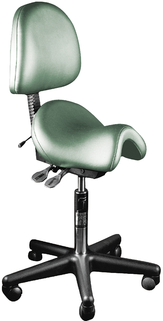 [1401-BK] Bambach Saddle Seat with Backrest (Black)