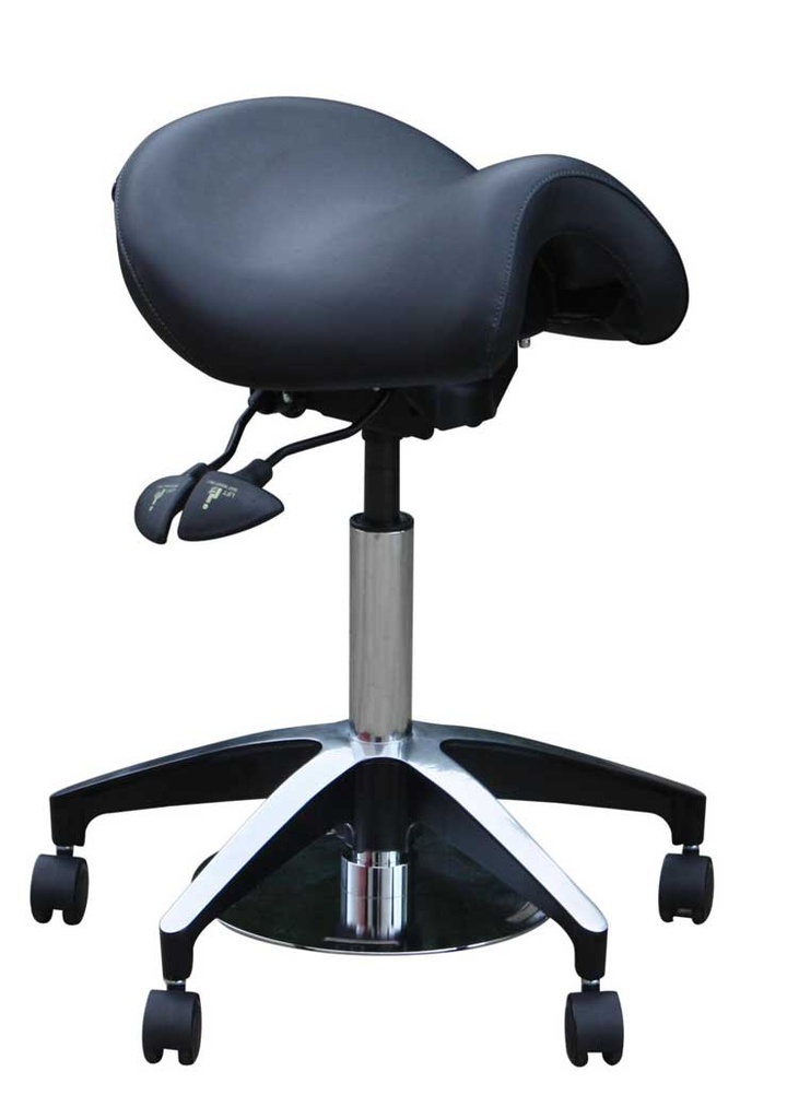 [1402-BK] Foot Control Bambach Saddle Seat (Black)