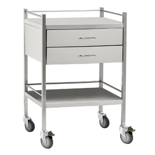 [1453] 2 Drawer Instrument Trolley (50cm)