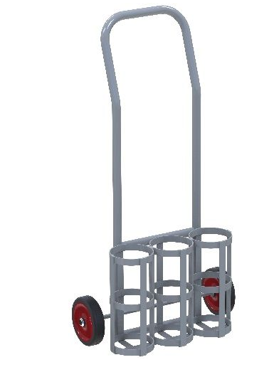 3 x C Size Gas Cylinder Trolley