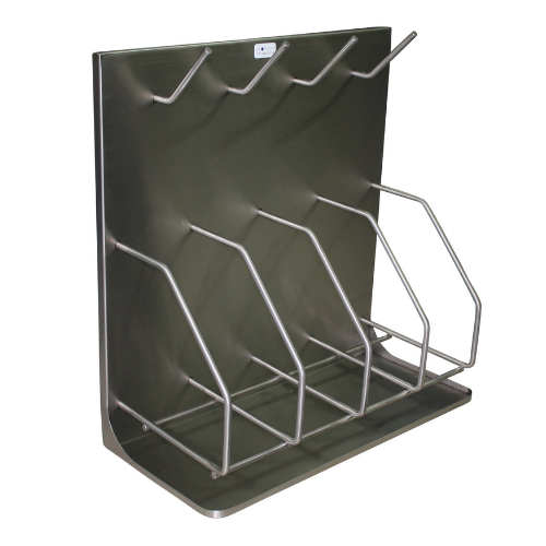 [1594] 4 Bedpan & 4 Bottle Rack