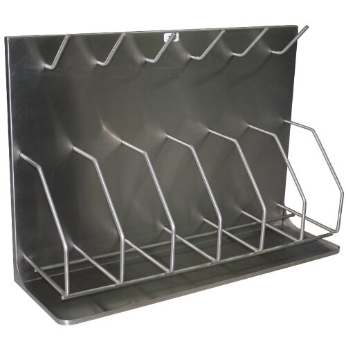 [1596] 6 Bedpan & 6 Bottle Rack