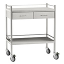 2 Drawer Trolley with 1/2 Drawers