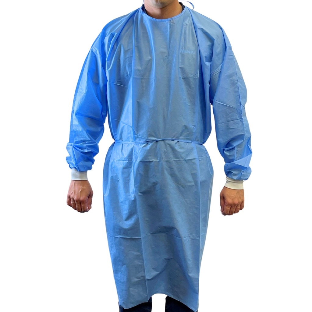 [HN-DSMMSISO-XL-L2] SmartBarrier® Isolation Gown AAMI Level 2 (Extra Large - 130cm L x 180cm around Yellow - CARTON 50)