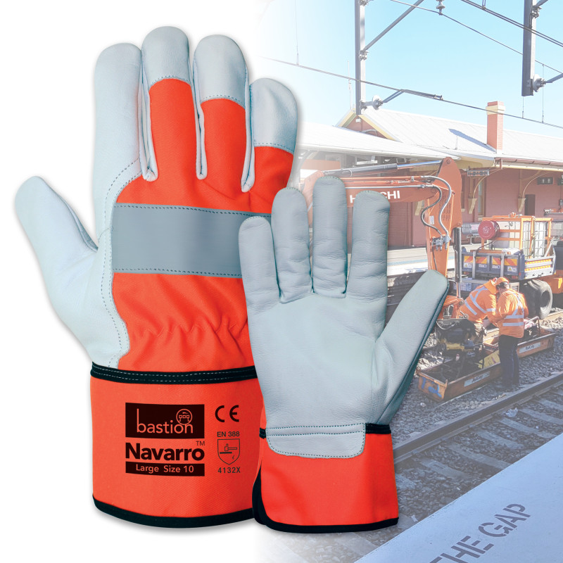 [BLG2522] Navarro High Viz Premium Rigger Gloves (Small)