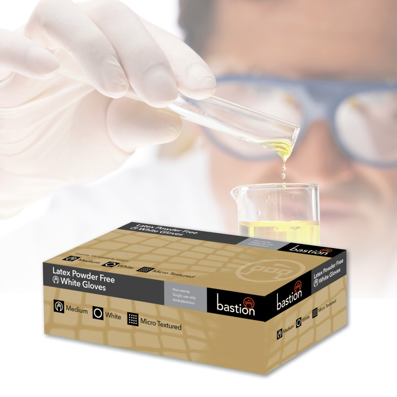 [BNG2821] Latex Gloves - White - Powder Free - Micro Textured (Extra Small)