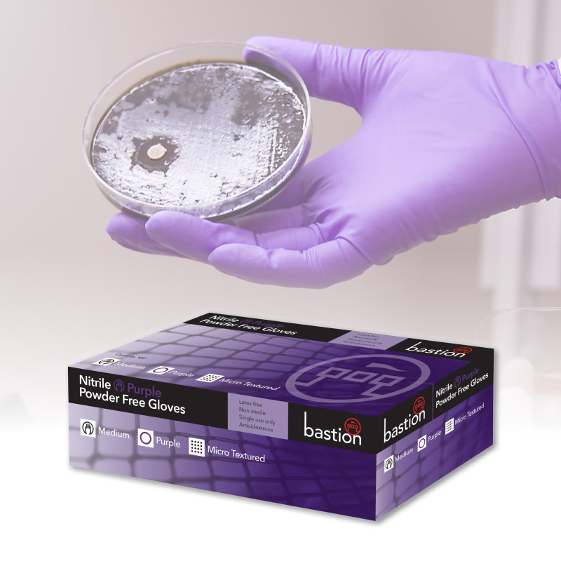 [BNG6851] Nitrile Purple Gloves - Powder Free - Micro Textured (Extra Small)