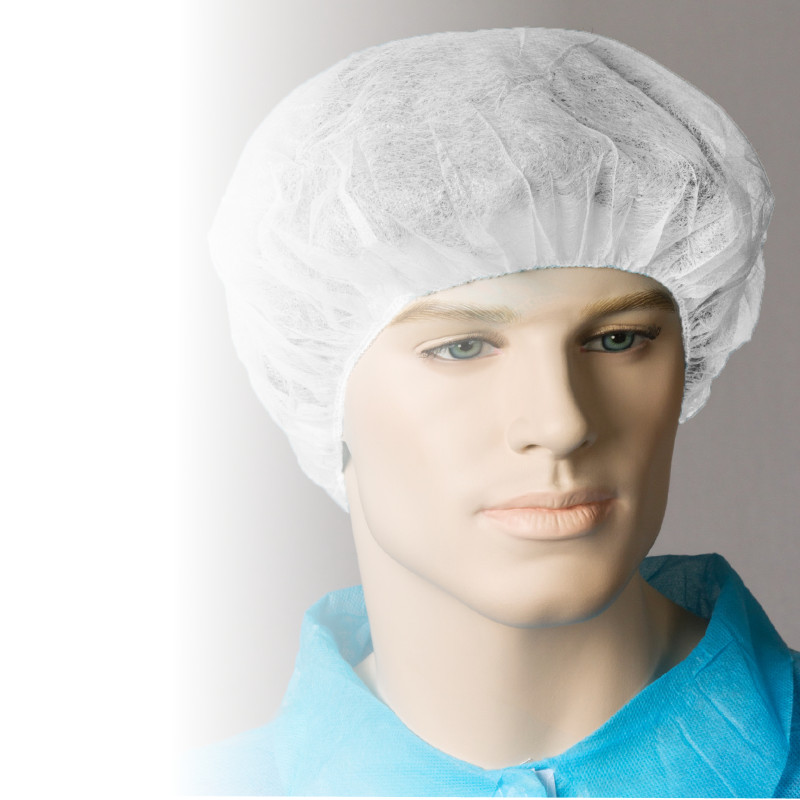 [BNR21134] PP Bouffant Caps - 21" (Blue)