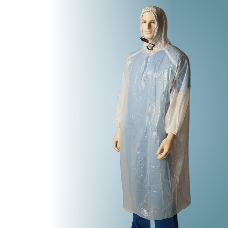 [BNR69131] Polyethylene Poncho (Blue)