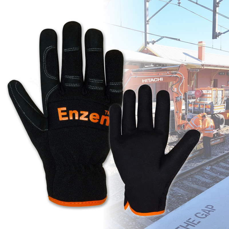[BSG6332] Enzen Synthetic Leather Riggers Gloves (Small)