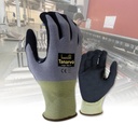 Tanarvo Cut F Grey/yellow Gloves - Black Micro Foam Flex Nitrile Coating