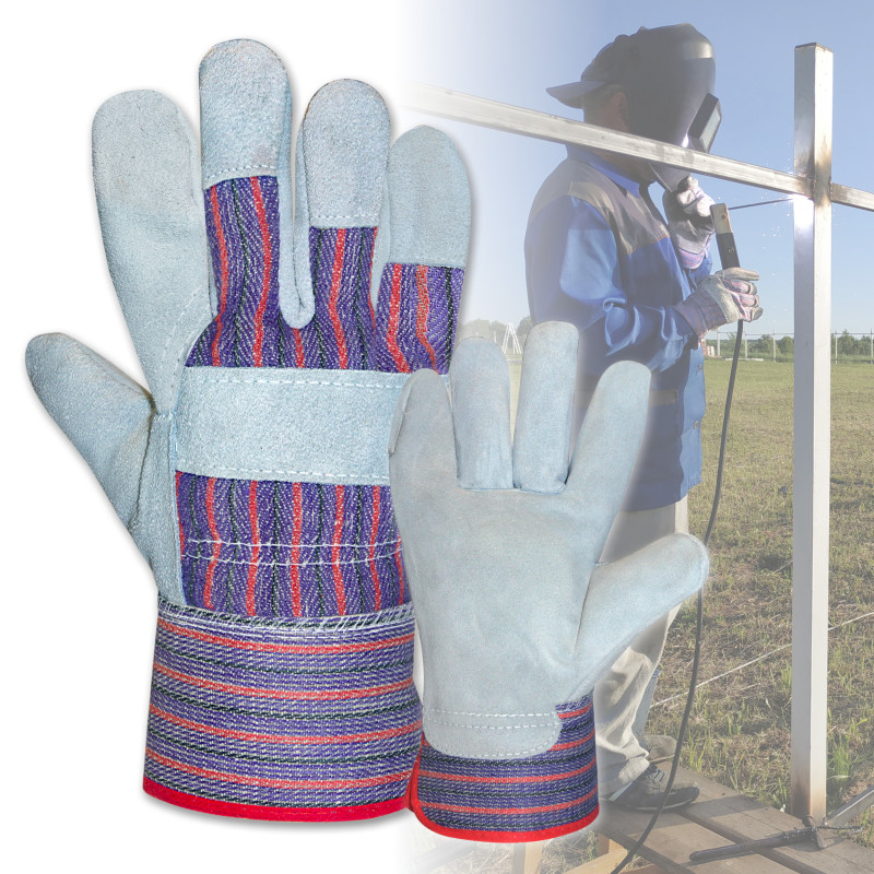 [BLG4225] Candy Stripe Leather Gloves