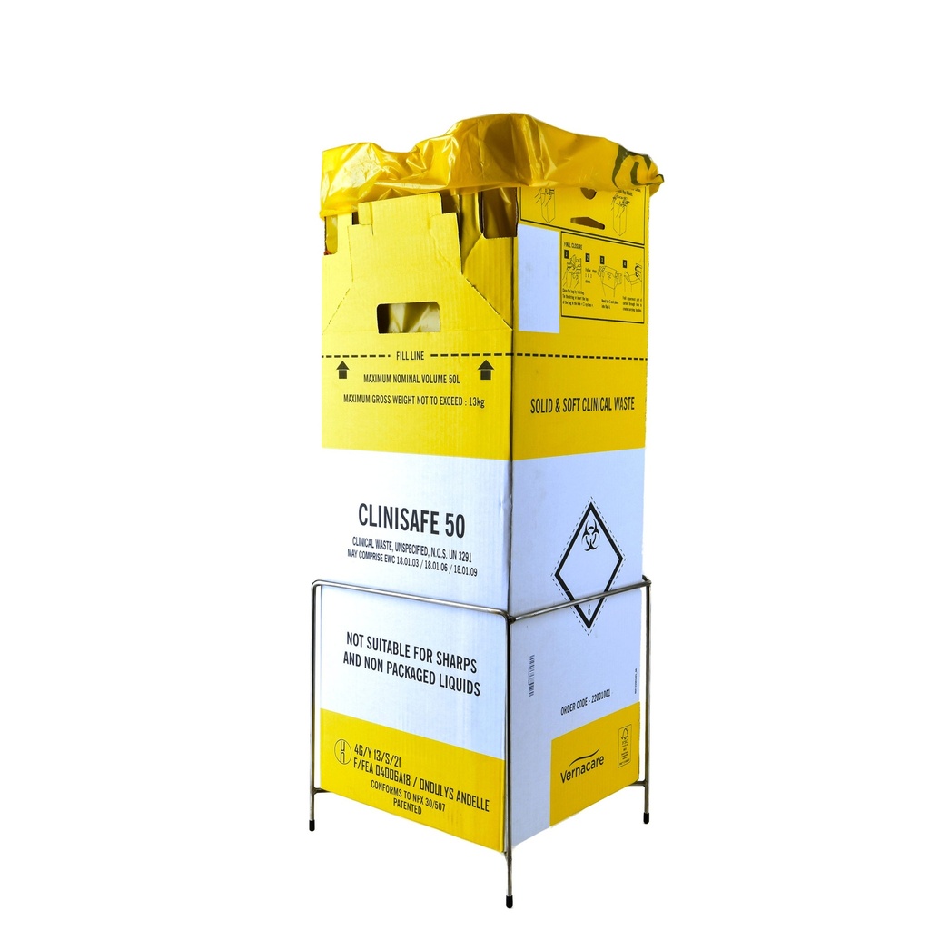 Plinth for 50 Litre Clinisafe Flatpack Carton