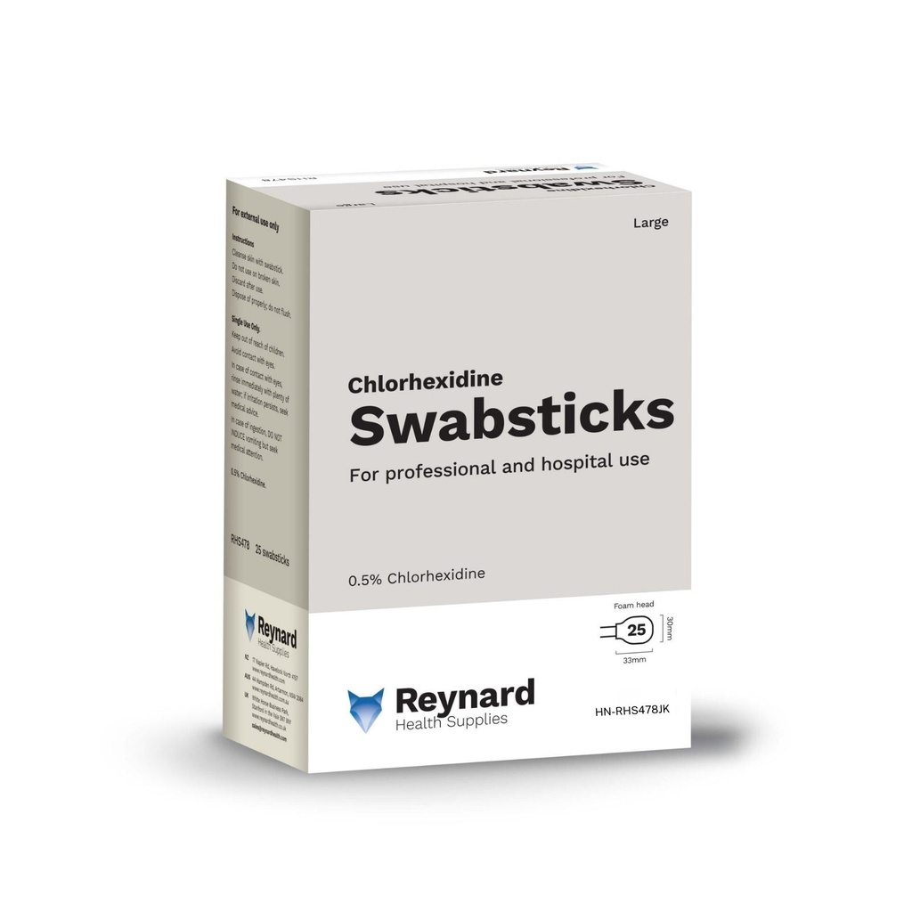 [HN-RHS478JK] Reynard™ 0.5% Chlorhexidine Large Swabstick