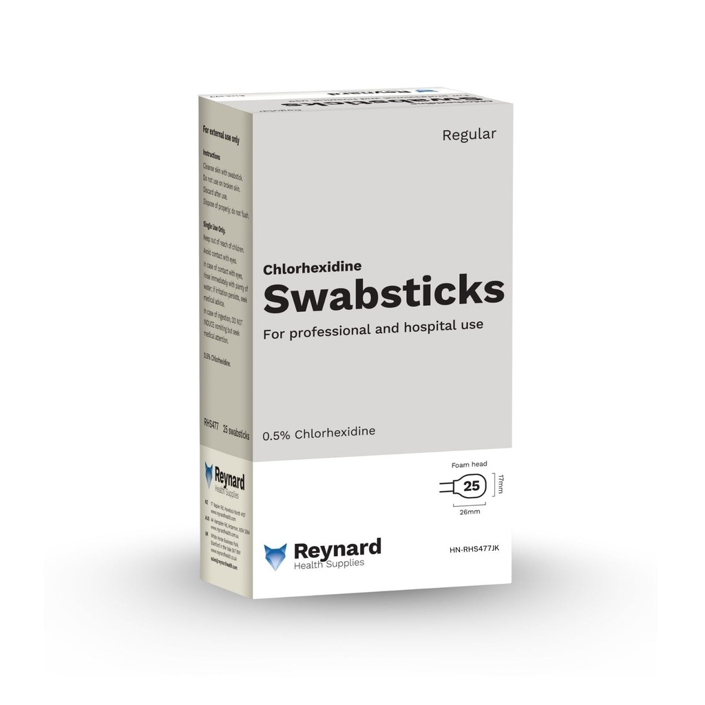 [HN-RHS477JK] Reynard™ 0.5% Chlorhexidine Swabstick