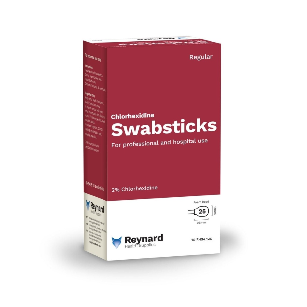 [HN-RHS475JK] Reynard™ 2% Chlorhexidine Swabstick