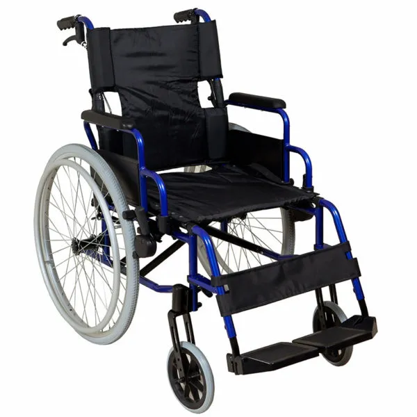 [SMW160] Wheelchair - Lightweight -Self Propelled (Blue)