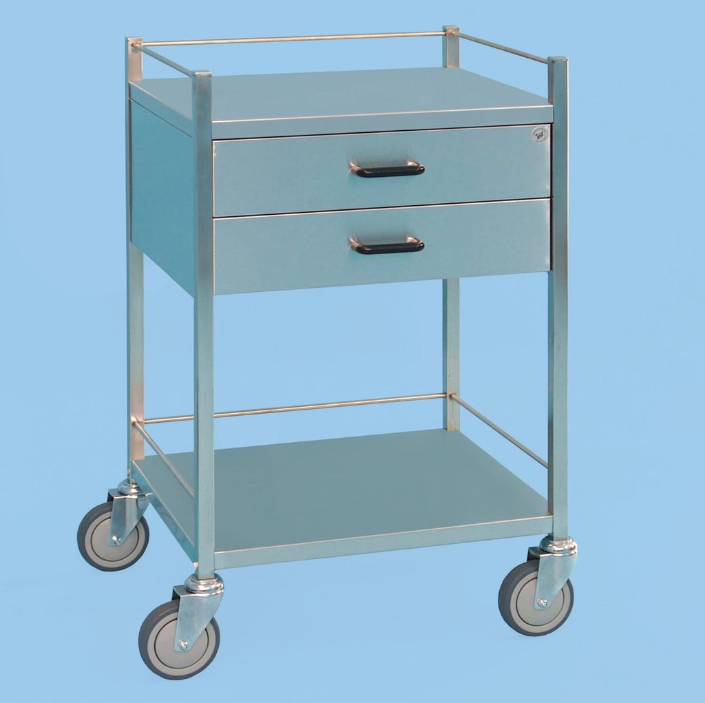 [V22.060] Two Drawer Equipment Trolley (60cm)