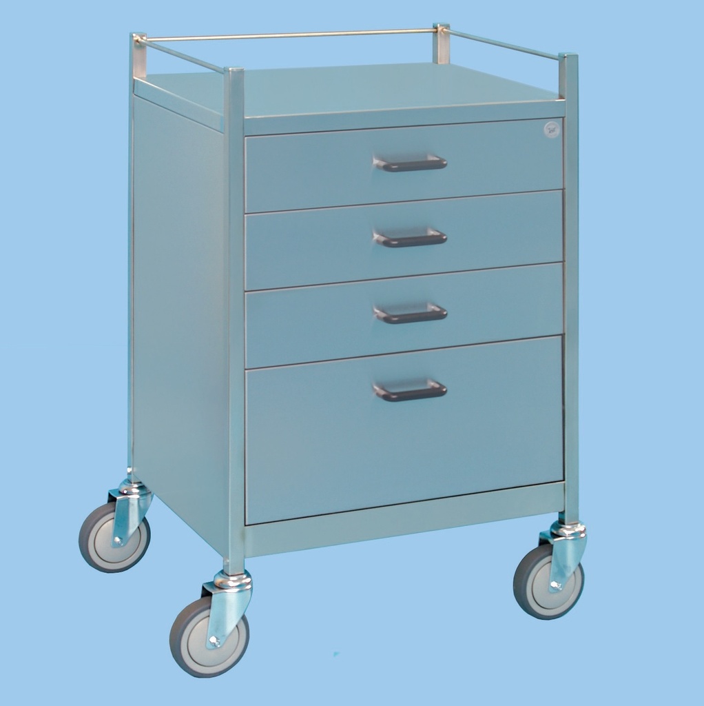 [V24.060] Four Drawer Equipment Trolley (60cm)
