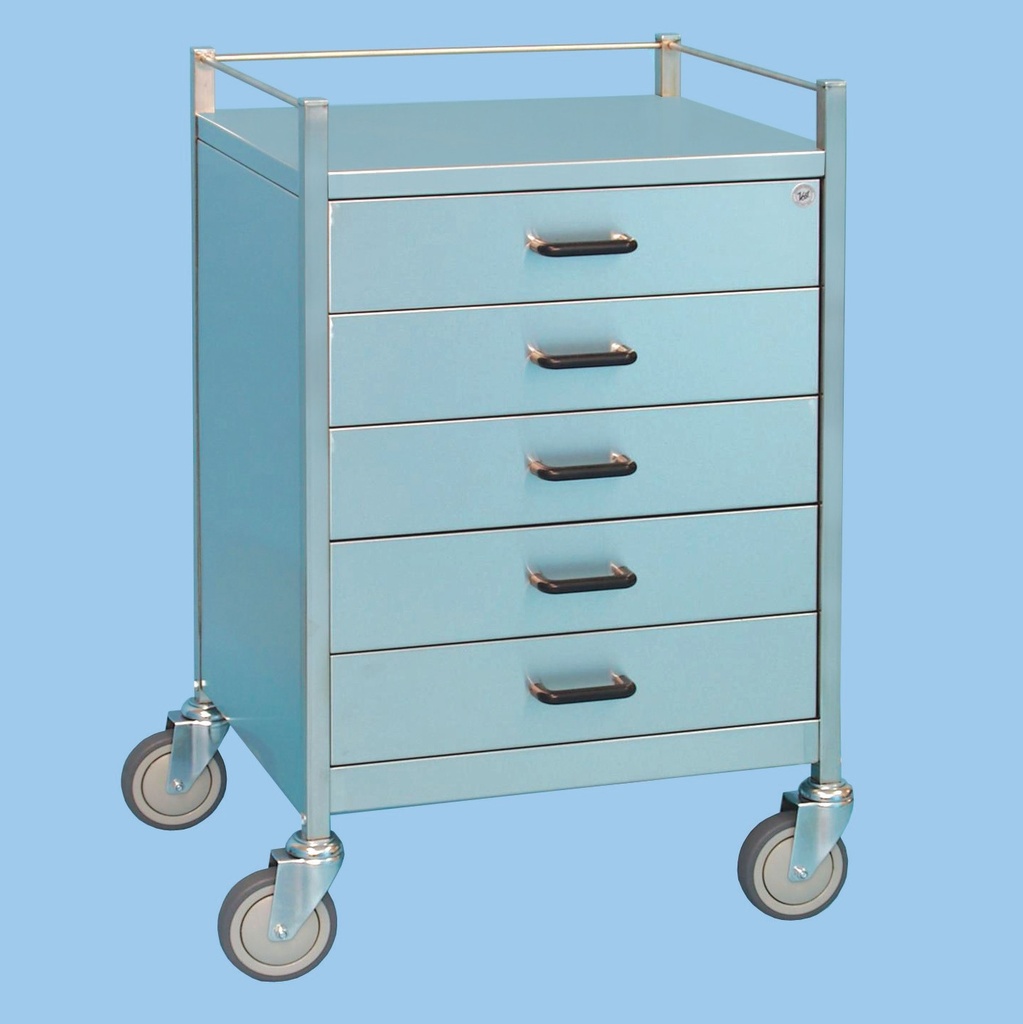 [V25.060] Five Drawer Equipment Trolley (60cm)