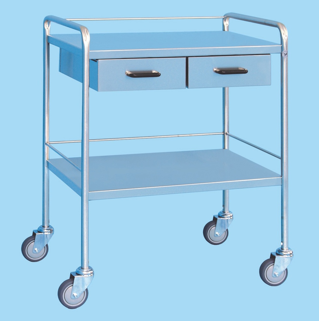 [V43.075] Two Drawer Dressing Trolley (75cm)