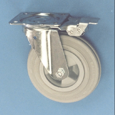 [V9160.4] Swivel Plate Castor With Directional Lock (160mm)