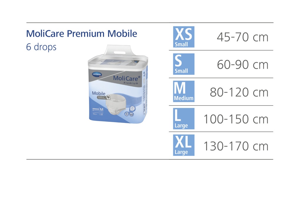 [HTM_915840_1] MoliCare Premium Mobile Pants - 6 Drops - Unisex (Extra Small, Packet)
